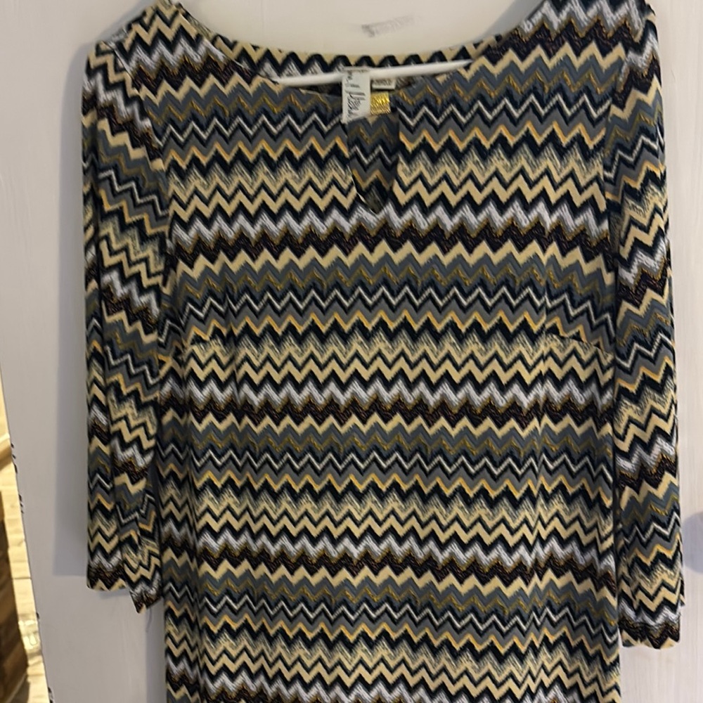 Chevron Patterned Dress
